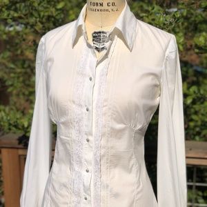 Final Price - D&G White Top with Lace